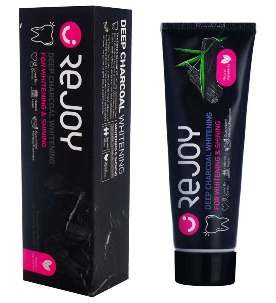 خمیر دندان زغالی 100گرم Rejoy Deep Charcoal Whitening Toothpaste 100g