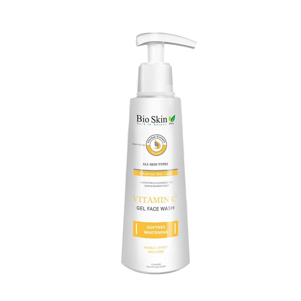 ژل شستشوی صورت روشن کننده پوست حاوی ویتامین سی 200 میل Bio Skin Vitamin C Face Wash Gel All Skin Type 200 ml
