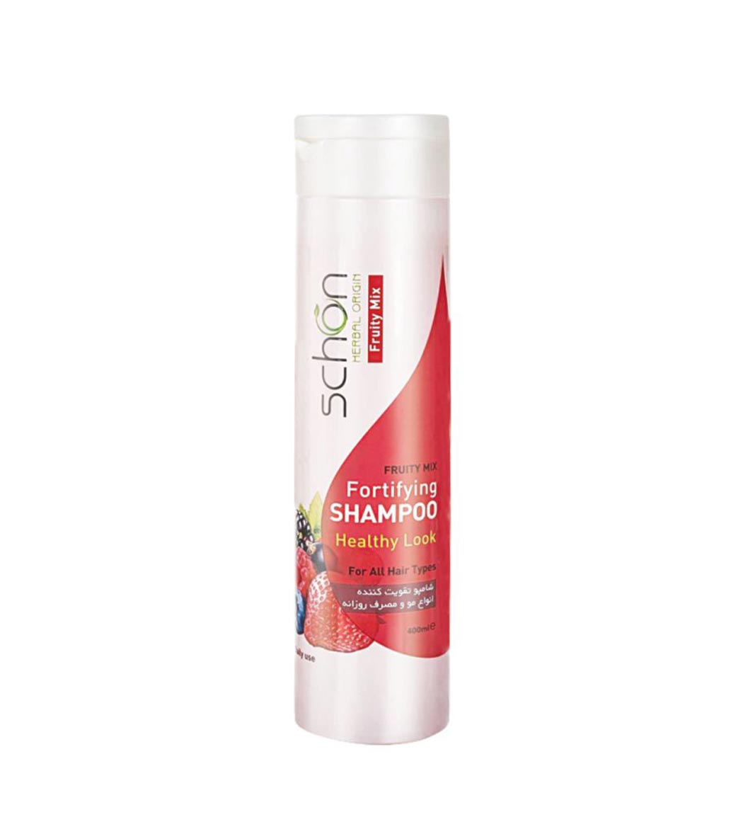 شامپو تقویت کننده فروتی میکس 400 میلی لیتر Schon Fruity Mix Fortifying Shampoo 400ml