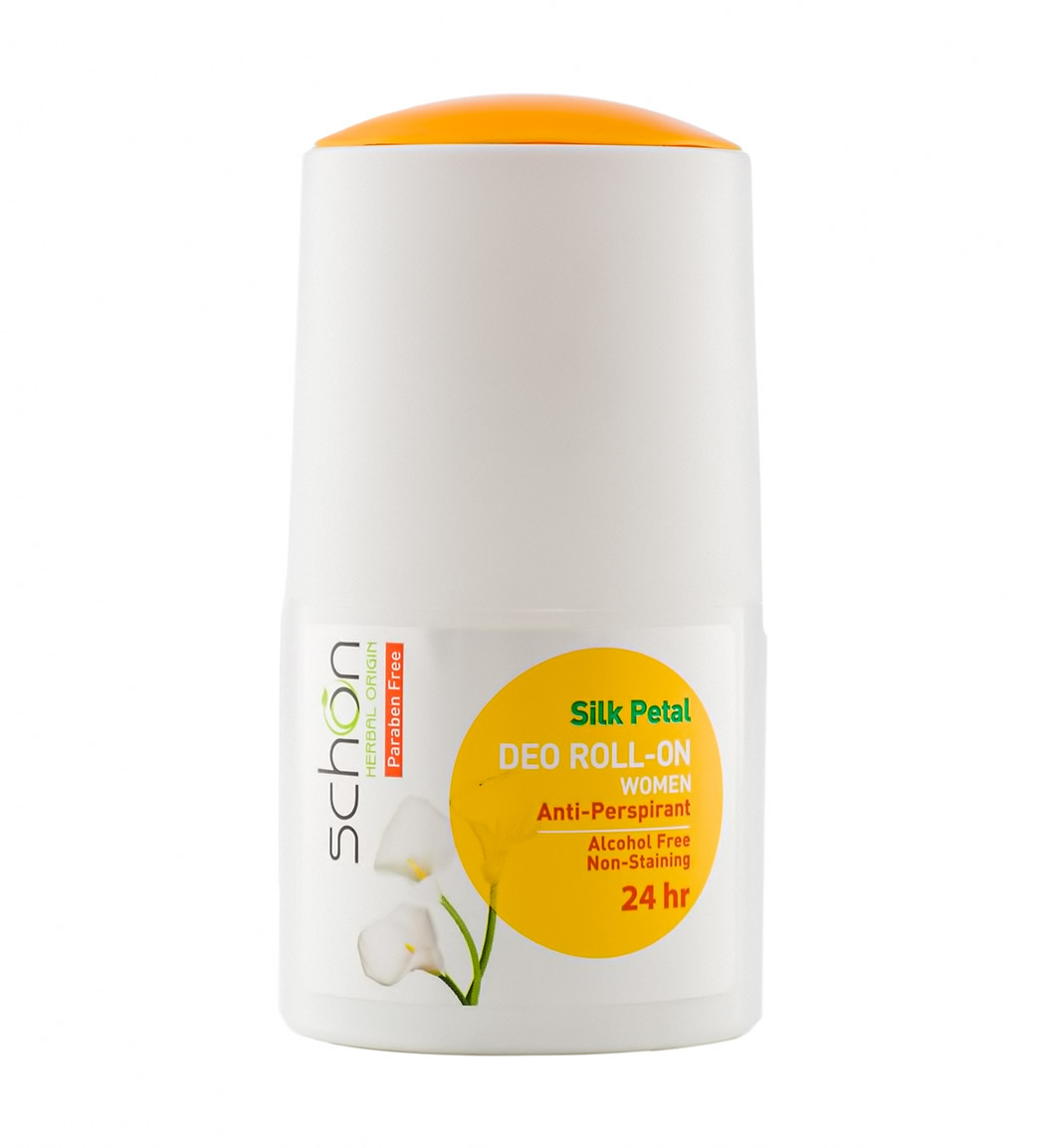 دئودورانت رولی زنانه مدل Silk Petal حجم 60 میلی لیتر Schon Silk Deo Roll On