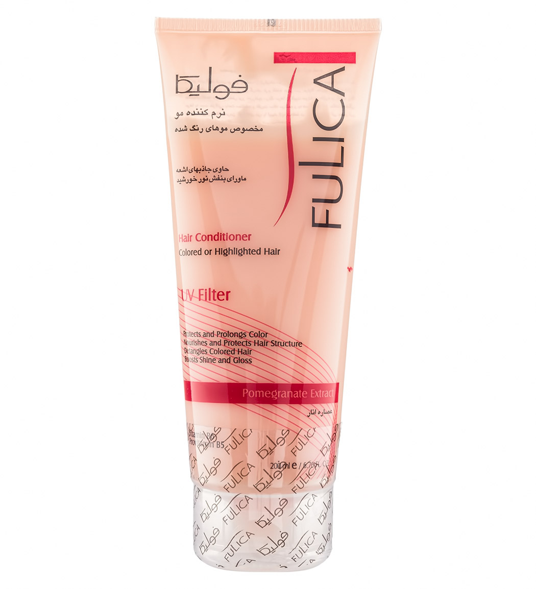 نرم كننده موهای رنگ شده 200میل fulica colored or highlighted hair conditioner