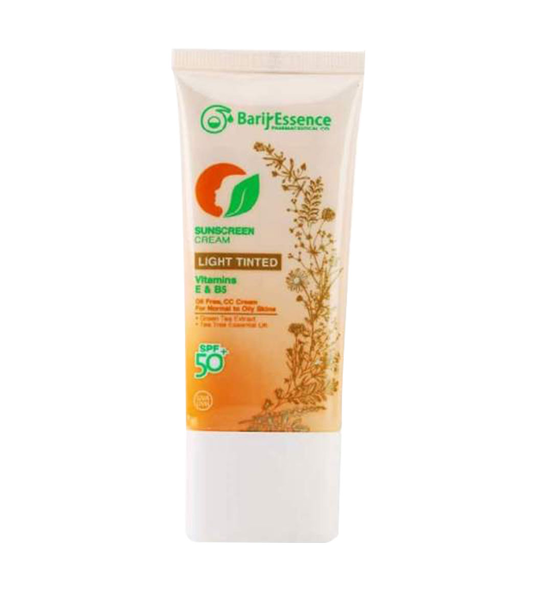 کرم ضد آفتاب کرم پودری پوست چرب و نرمال barij essence oily to normal sun screen