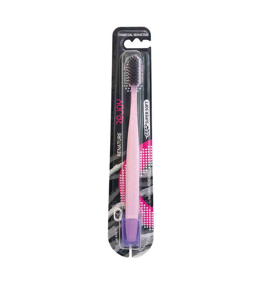 مسواک مدل Renature حاوی زغال فعال با برس فوق العاده نرم Rejoy Renature Toothbrush Charcoal Super Soft