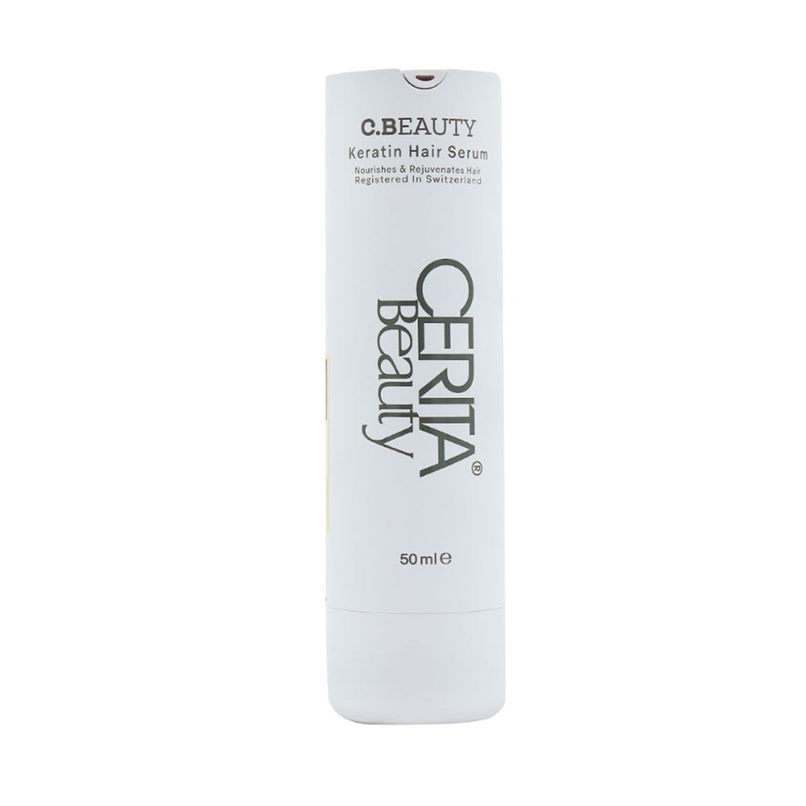 سرم تقویت کننده تار مو حاوی ویتامین E و کراتین حجم 50 میلی لیتر Cerita Beauty Keratin Hair Serum 50 ml