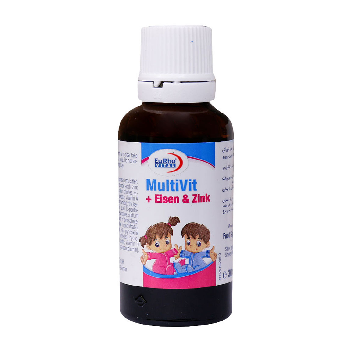 قطره مولتی ویت و آیزن و زینک حجم 30 میلی لیتر Eurho Vital Multi Vit Plus Eisen And Zink 30 ml