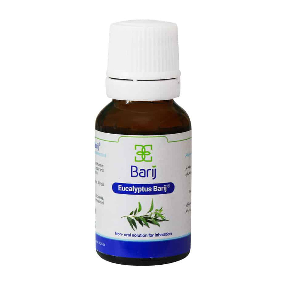 قطره بخور اکالیپتوس حجم 15 میلی لیتر Barij Essence Eucalyptus Inhaler Drop 15 ml