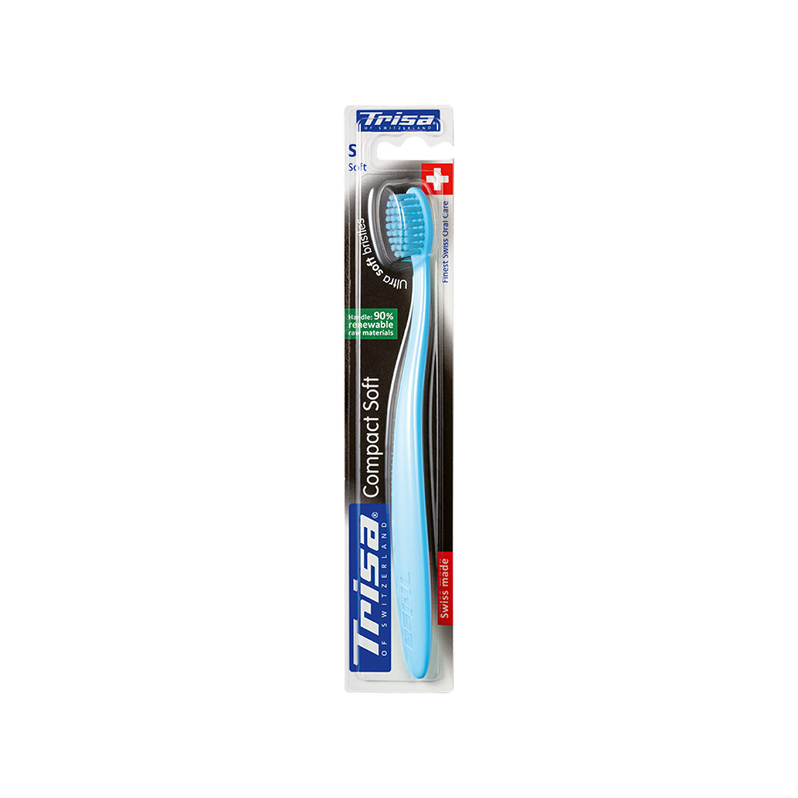 مسواک مدل Compact با برس نرم Trisa Compact Toothbrush Soft