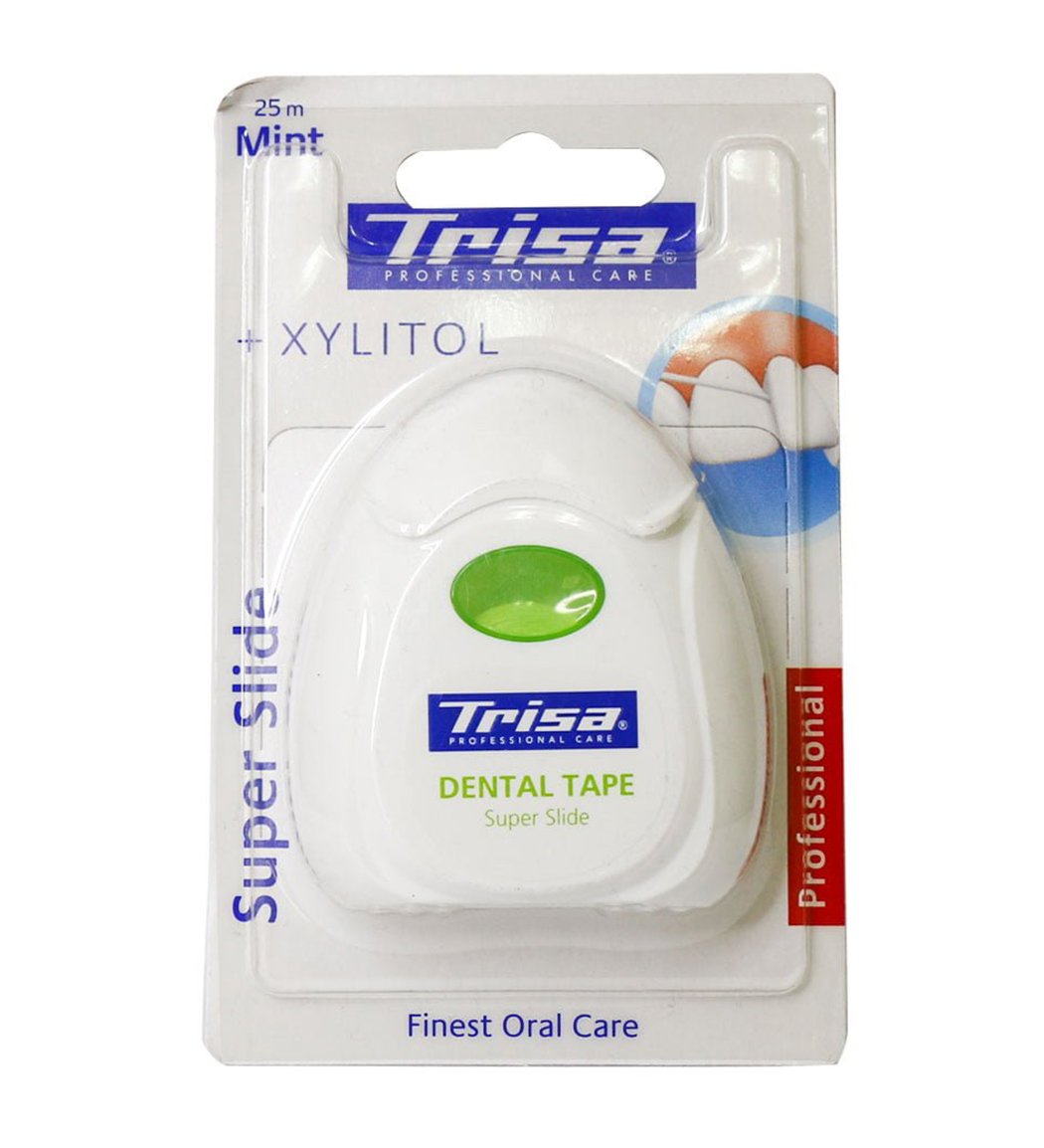 نخ دندان سوپر اسلاید 25 متری نعنائی Trisa Super Slide Dental Floss