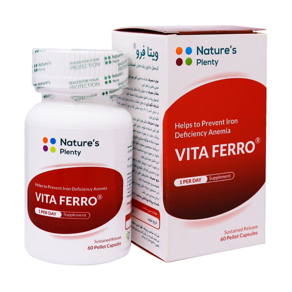 ویتافرو به صورت ورقی slow-release-capsule-vita-ferro-27232