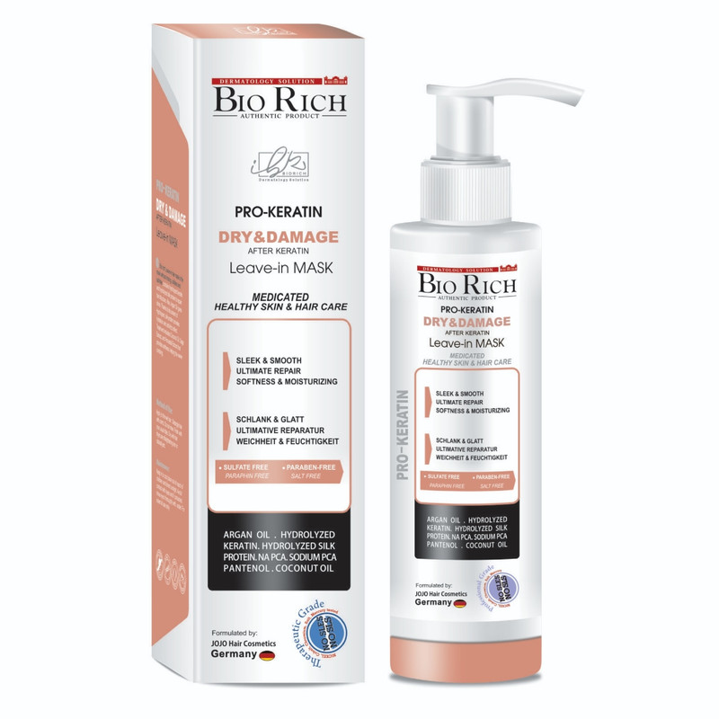 بایوریچ ماسک مو بدون آبکشی حاوی کراتین Biorich pro keratin leave in mask