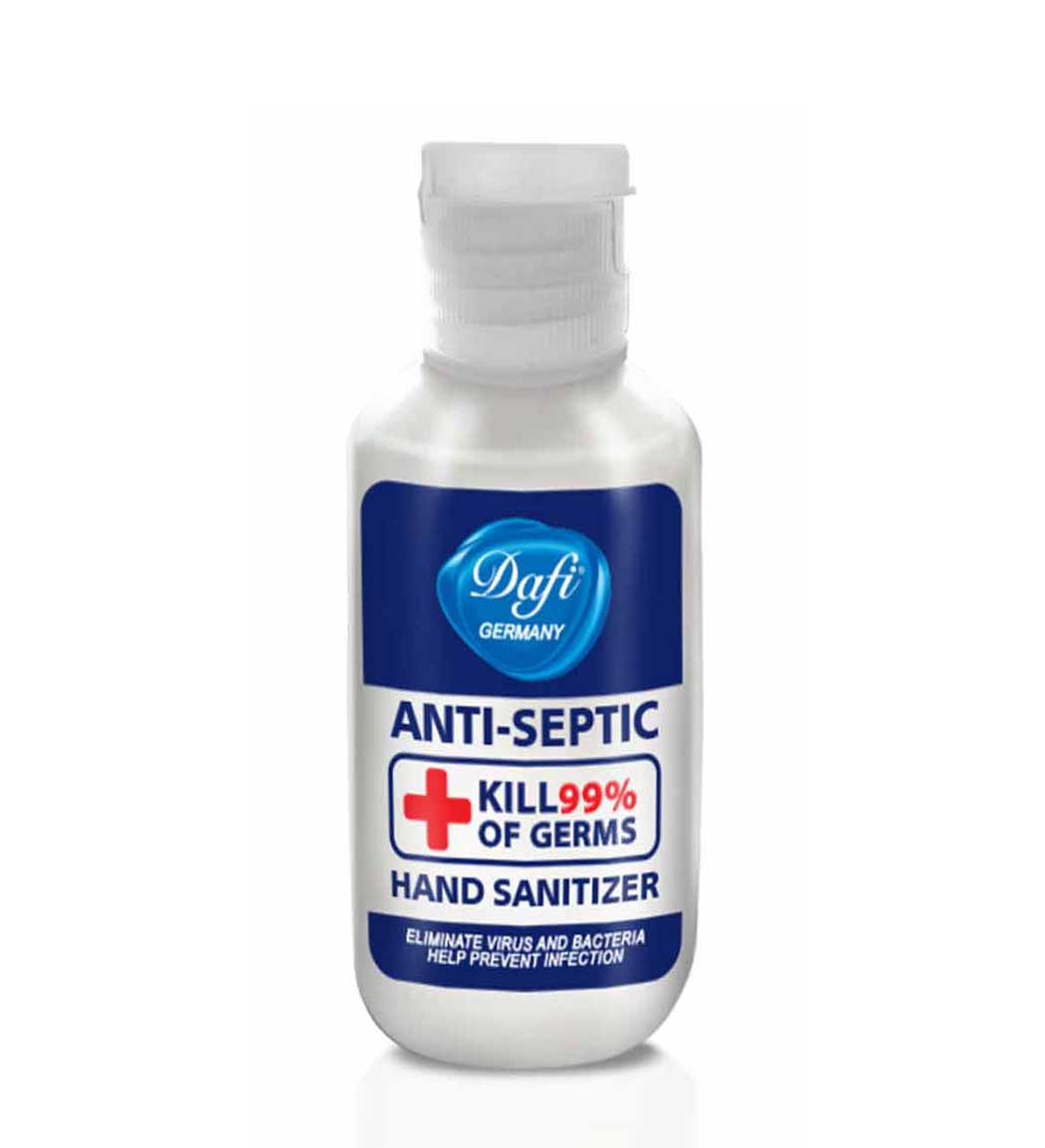 محلول ضدعفونی کننده دست حاوی الکل 75 میل Dafi Anti Septic Hand Sanitizer 75ml