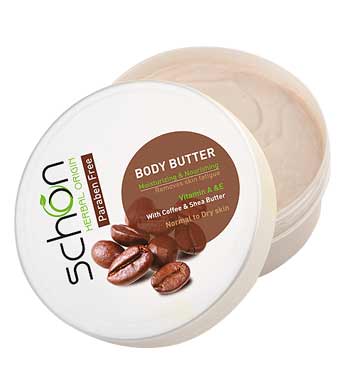 بادی باتر قهوه فاقد پارابن schon coffee body butter