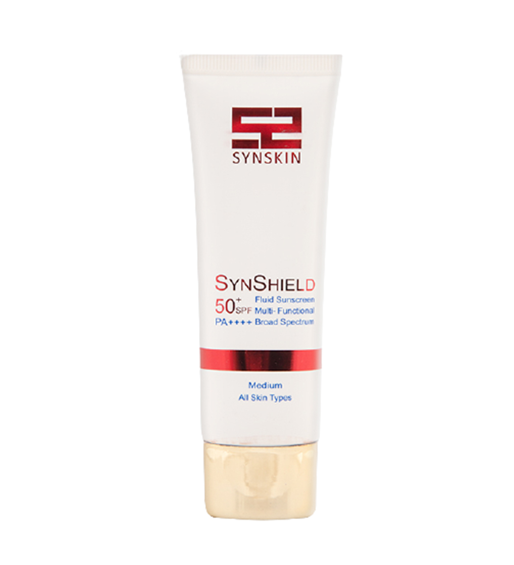 فلوئید ضد آفتاب رنگی ساین شیلد SPF 50 Syn Skin Syn Shield Fluid Sun Screen Spf50