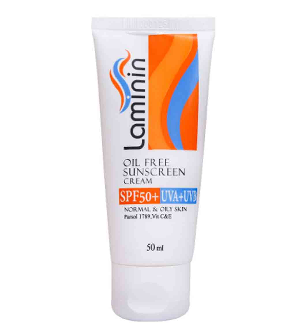 کرم ضد آفتاب فاقد رنگ پوست چرب LAMININ SUNSCREEN SPF 50 OILY
