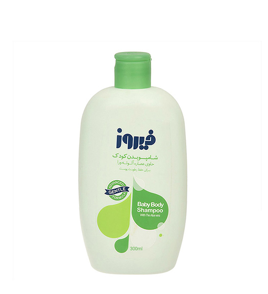 شامپو بدن کودک حاوی عصاره آلوئه ورا 300میل Firooz Aloe Vera Baby Body Shampoo 300ml