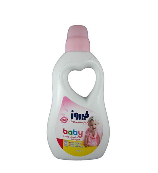 مایع لباس شویی کودک صورتی 1000گرم Firooz Pink Liquid Detergent For Baby 1000g