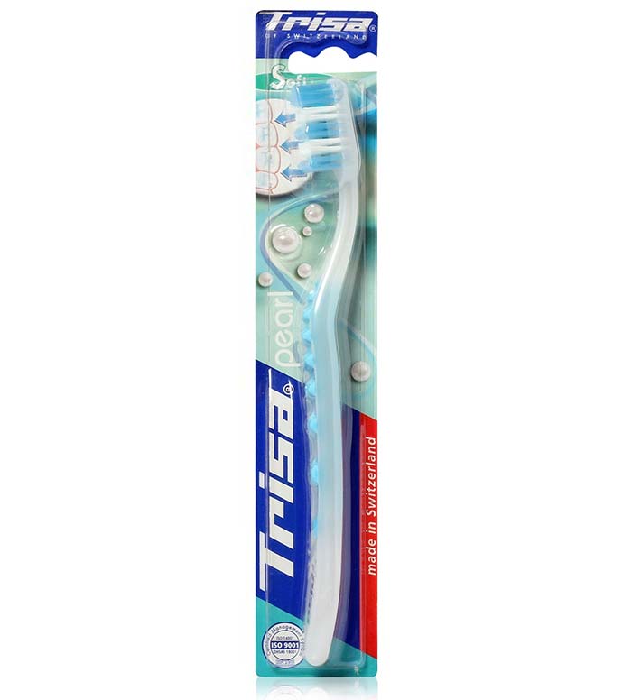 مسواک پرل وایت با برس نرم ارسال با رنگ رندوم Trisa pearl White soft Toothbrush