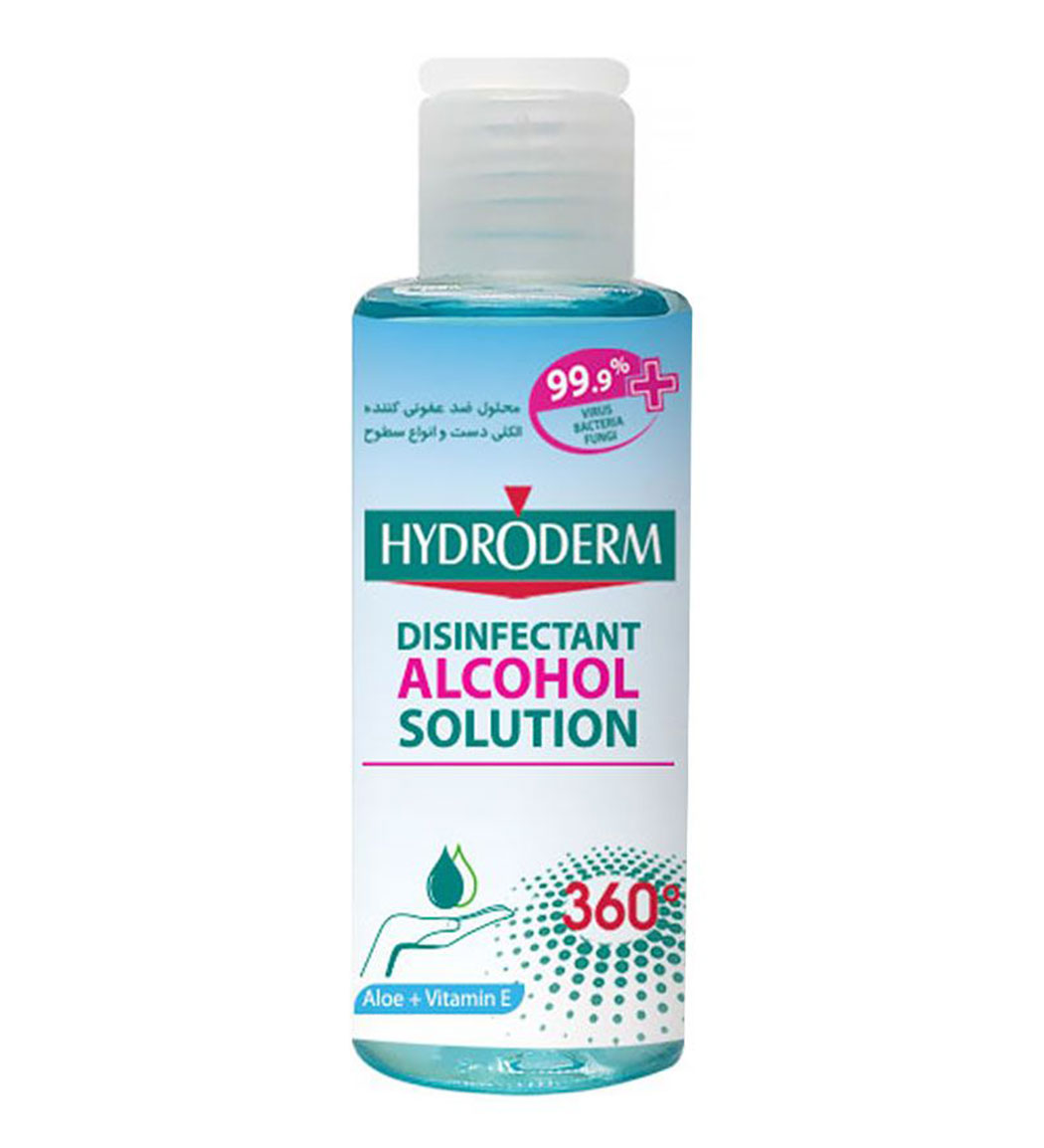 محلول ضد عفونی کننده الکلی دست و انواع سطوح 100میل Hydroderm Disinfectant Alcohol Solution 100ml