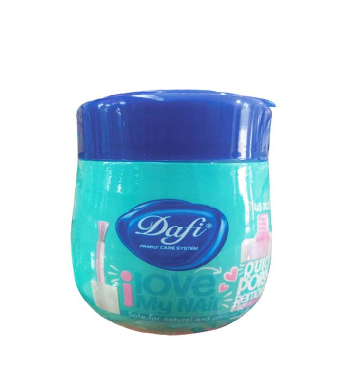 پد لاک پاک کن 45 عددی دارای ویتامین Dafi nail polish remover pad