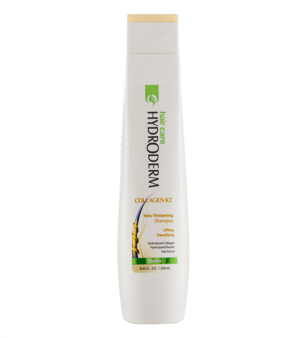 شامپو حجم دهنده مو حاوی کلاژن و کراتین 250میل Hydroderm Collagen Keratin Volu Thickening Shampoo 250ml