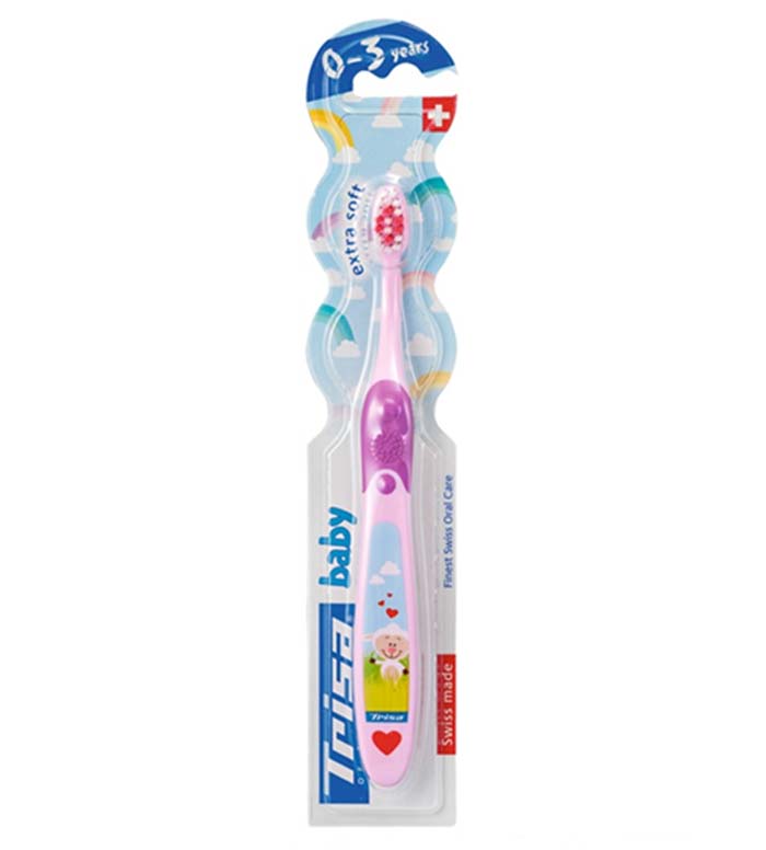 مسواک بیبی اکسترا سافت ارسال با رنگ رندوم Trisa baby extra soft Toothbrush