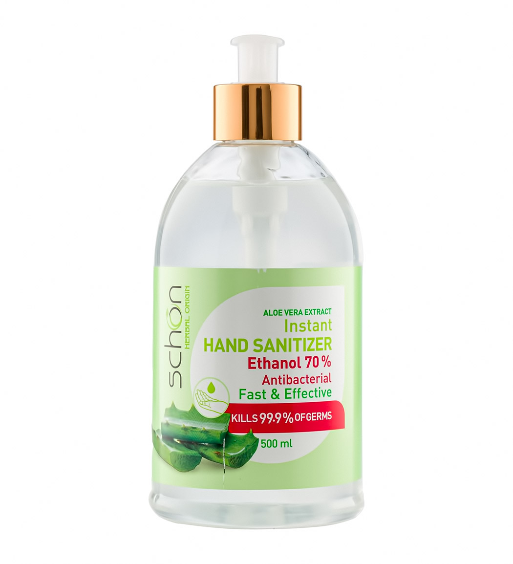 ژل ضدعفونی کننده دست 500 میل Schon Instant Hand Sanitizer 500ml