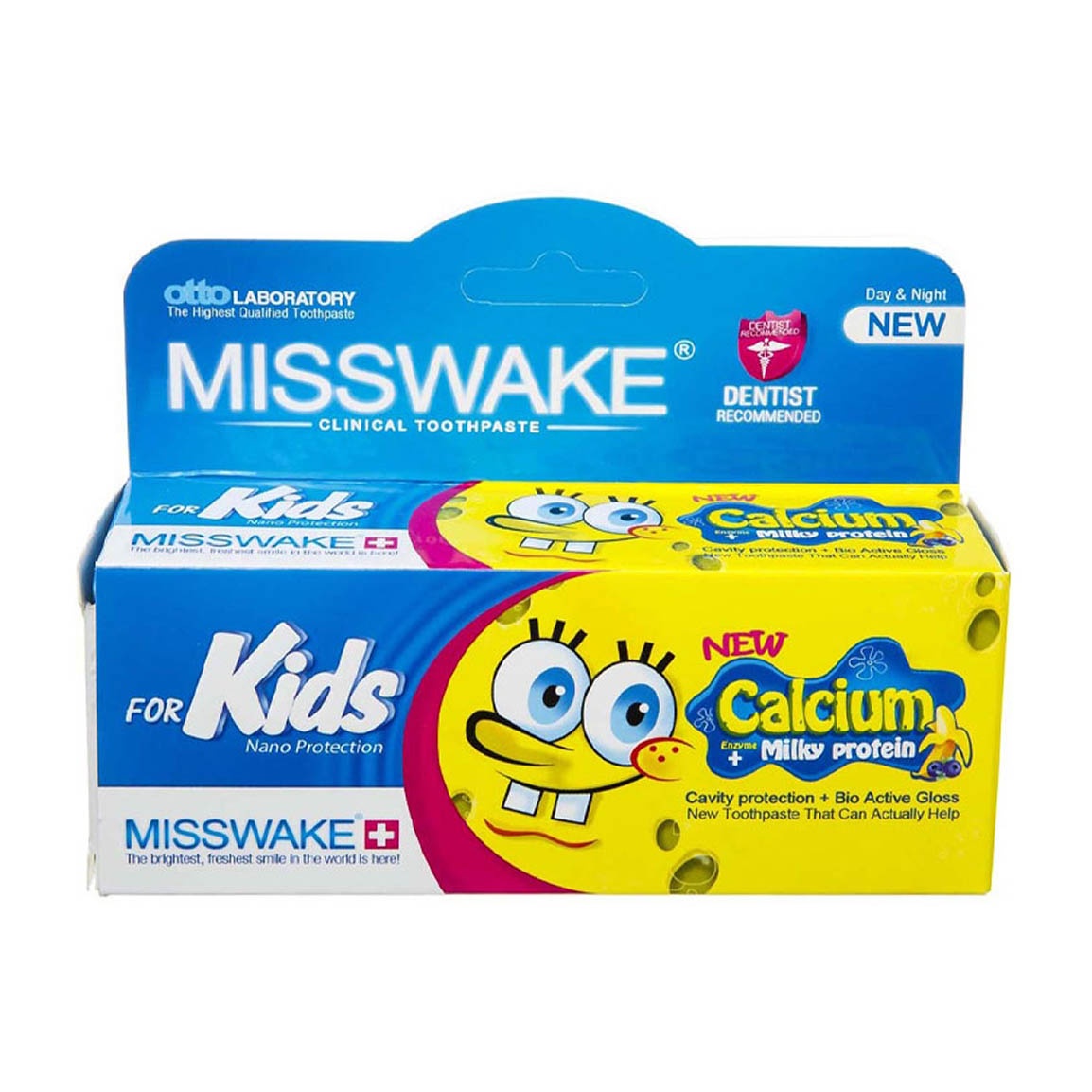 خمیر دندان کودک  مدل باب اسفنجی 50میل Misswake Baby Toothpaste Bob Sponje 50ml