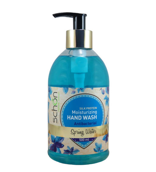 مایع دستشویی آنتی باکتریال شفاف مرطوب کننده مدل اسپرینگ واتر 500 میل Schon Spring Water Moisturizing Hand Wash 500ml