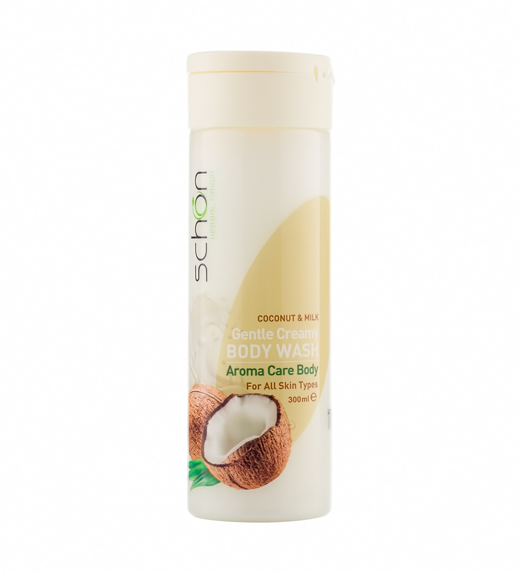 شامپو بدن کرمی نارگیل 300میل Schon Creamy Body Wash 300ml