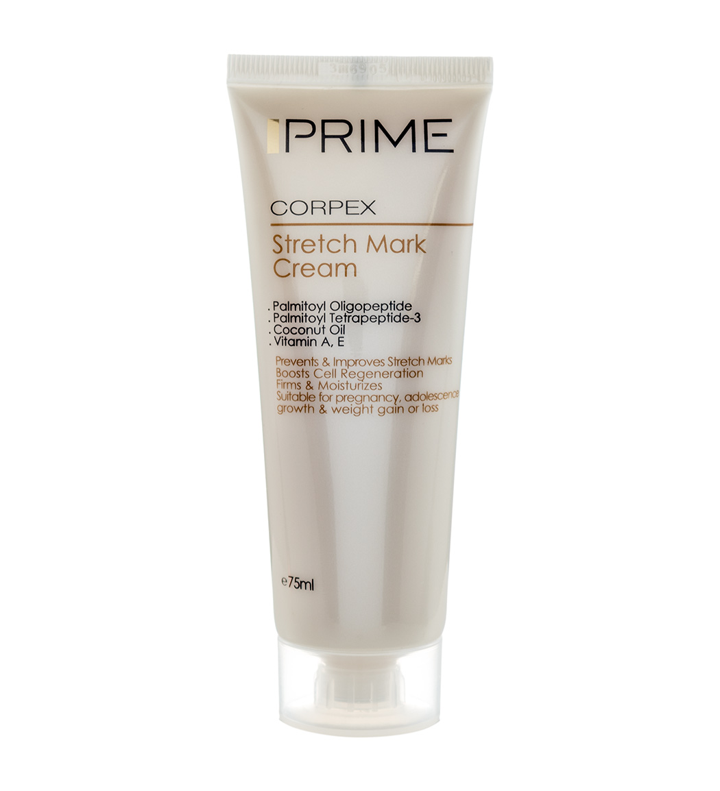 کرم ترک پوست بدن 75میل prime stretch mark cream