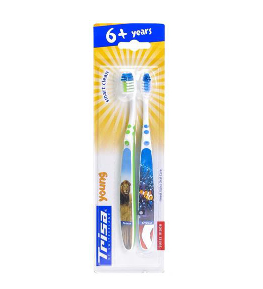 مسواک یانگ ادیشن دو تایی ارسال با رنگ رندوم Trisa Young Edition Medium Toothbrush