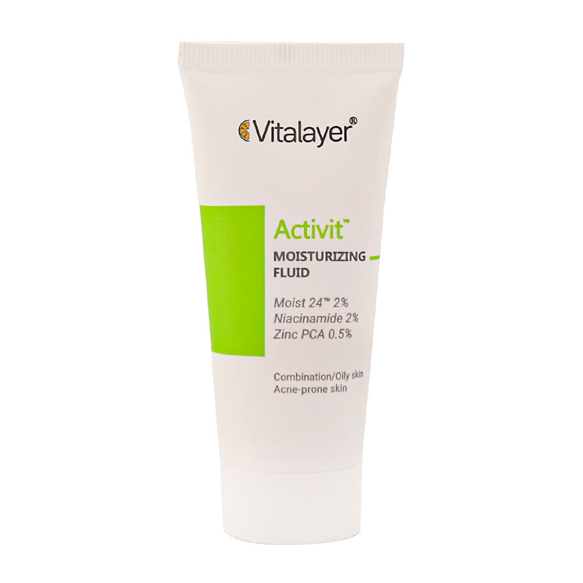 لوسیون فلوئید مرطوب کننده پوست چرب بی رنگ 40 میل Vitalayer Moisturizing Fluid Daily Use 40ml