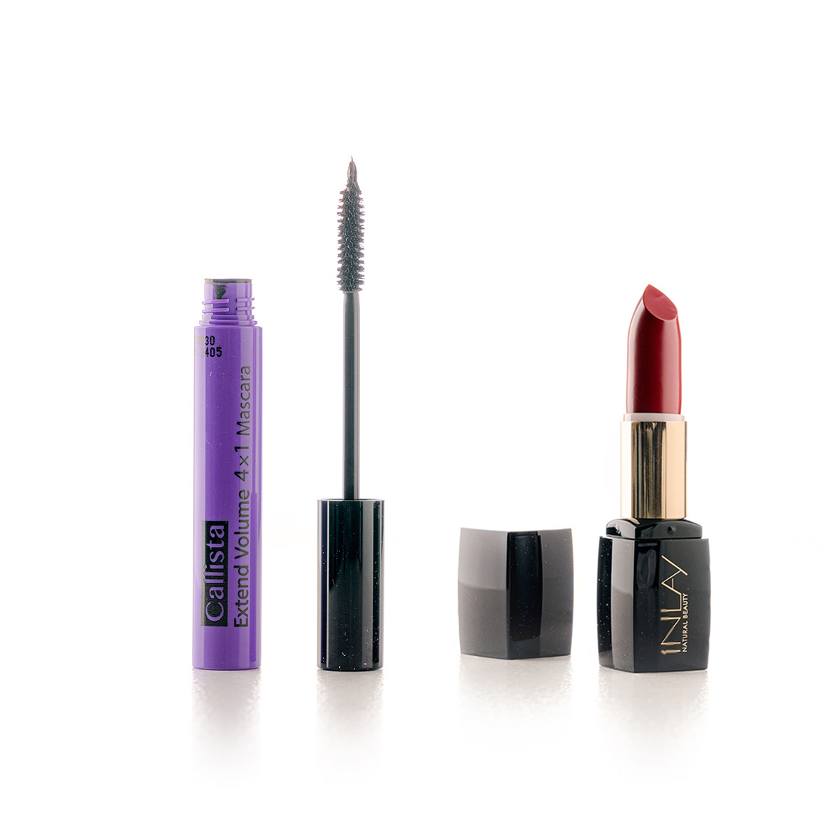 پک رژ لب جامد شماره 680 این لی به همراه ریمل حجم دهنده Inlay Lipstick No680 And Callista Volume Mascara Pack