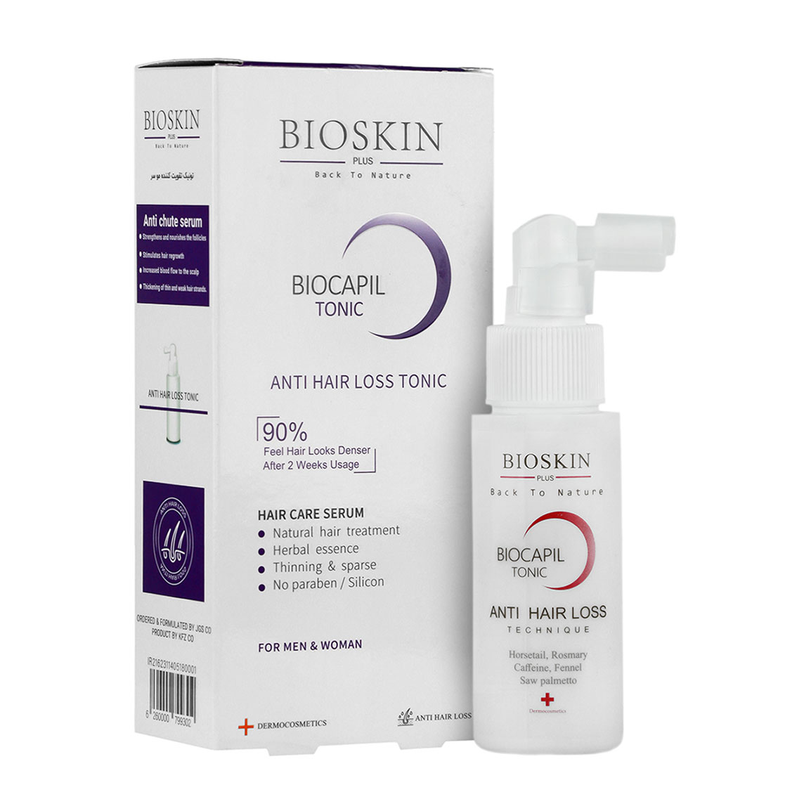 تونیک ضد ریزش مو حجم 60 میل Bio Skin Biocapil Tonic 60 ml