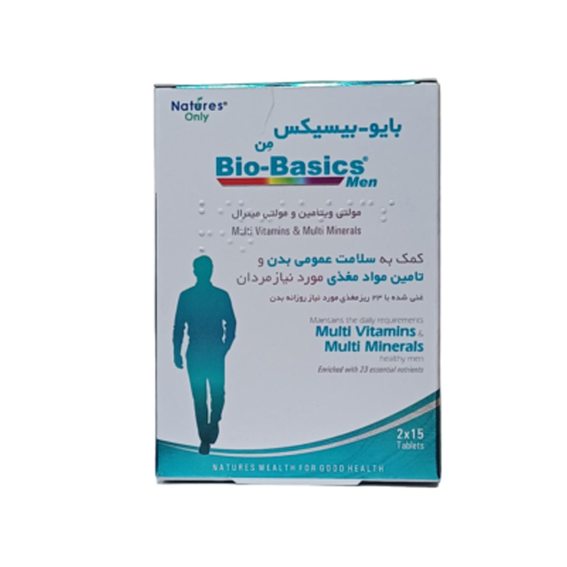 قرص بایو بیسیکس من (مولتی ویتامین) برای مردان   30عددی Natures Only Bio Basics For Men 30 Tabs