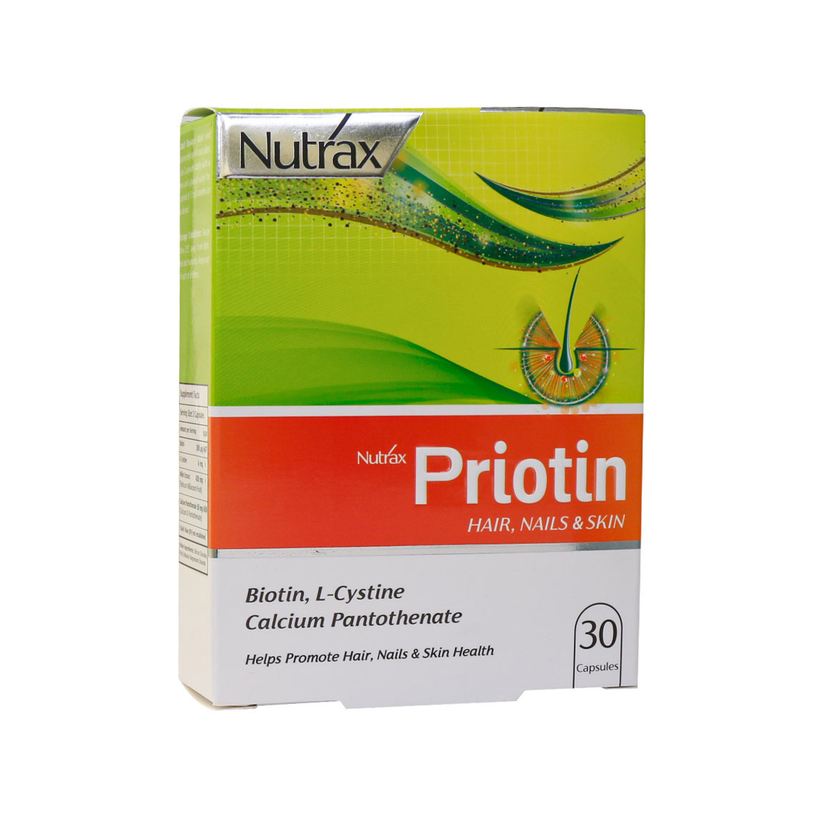 کپسول پریوتین   نوتراکس بسته 30 عددی Nutrax Priotin 30 Capsules