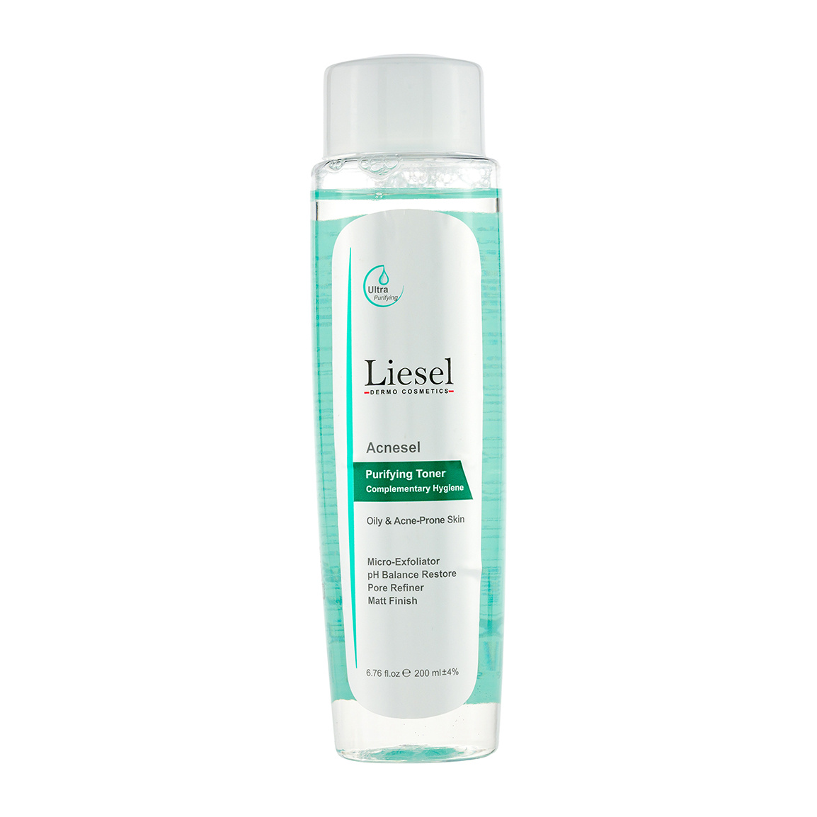 تونر صورت مدل آکنه سل مناسب پوست چرب و مستعد جوش حجم 200 میلی لیتر Liesel Acnesel Toner 200ml