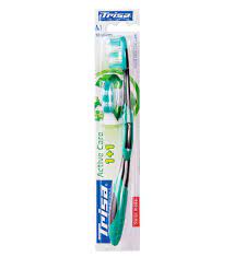 مسواک اکتیو کر متوسط رنگ رندوم Trisa My Plant Medium Toothbrush