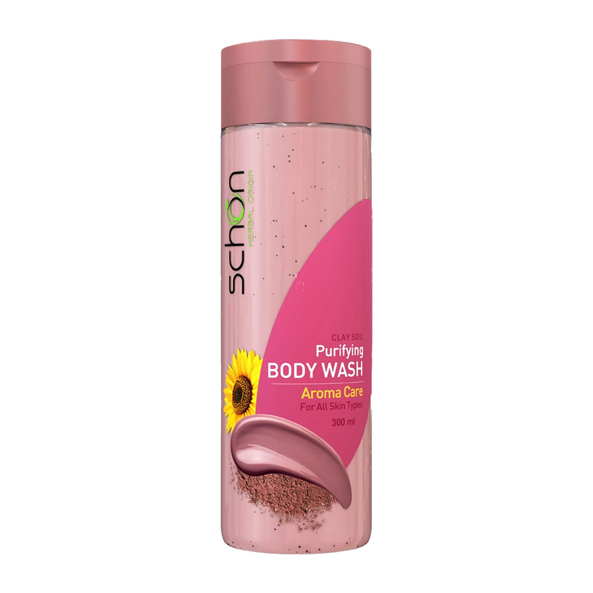 شامپو بدن پاک کننده خاک رس حجم 300 میلی لیتر Schon Clay Soil Purifying Body Wash 300 ml