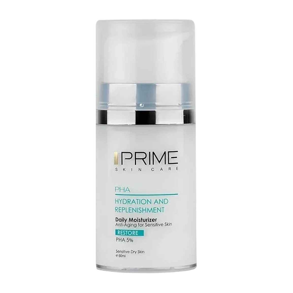 کرم بازسازی کننده و آبرسان صورت PHA 5% حجم 50 میلی لیتر Prime PHA 5 Daily Anti Aging Moisturizer 50ml