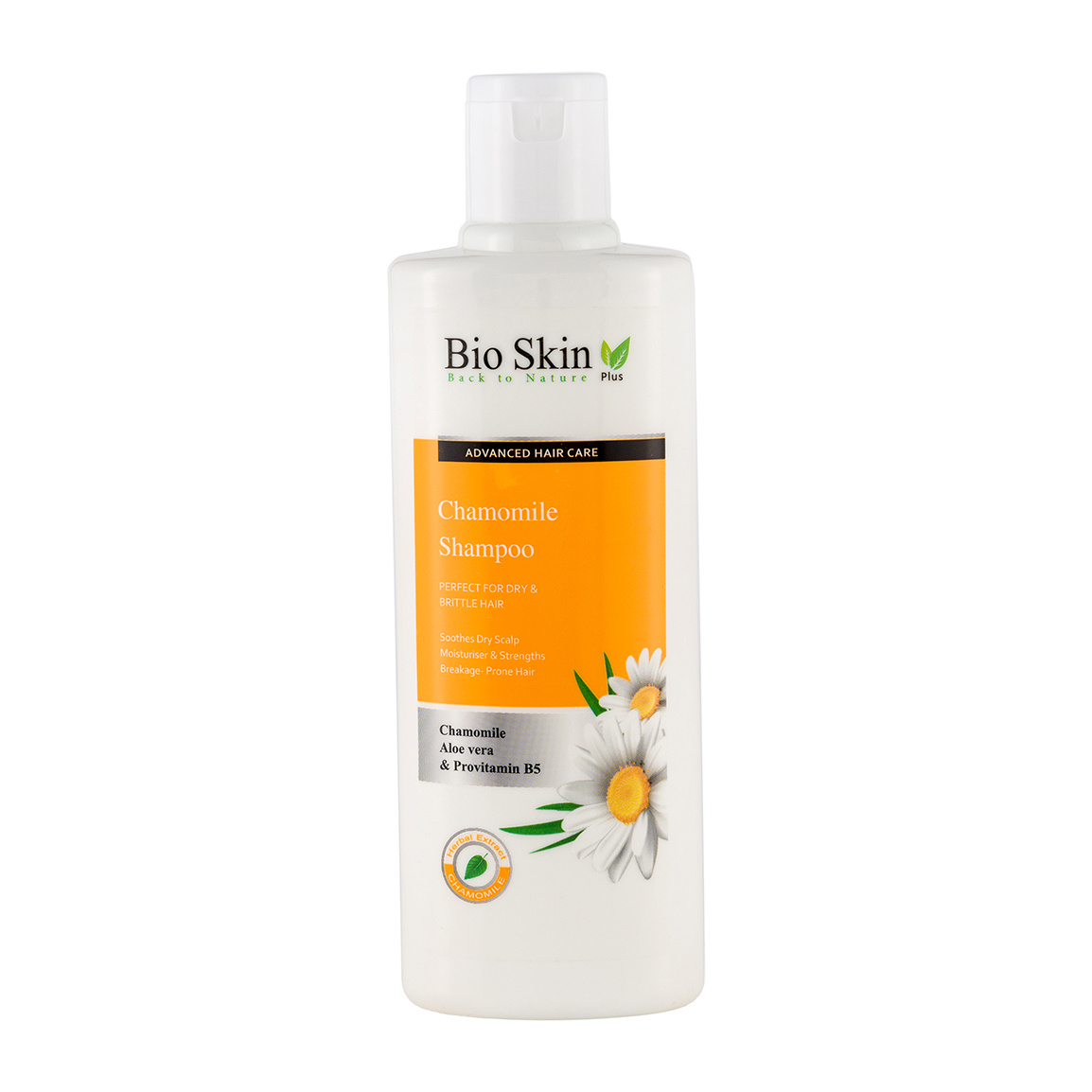 شامپو مناسب موی خشک حاوی عصاره بابونه حجم 200 میلی لیتر Bio Skin Chamomile Extract For Dry Hair Shampoo 200 ml