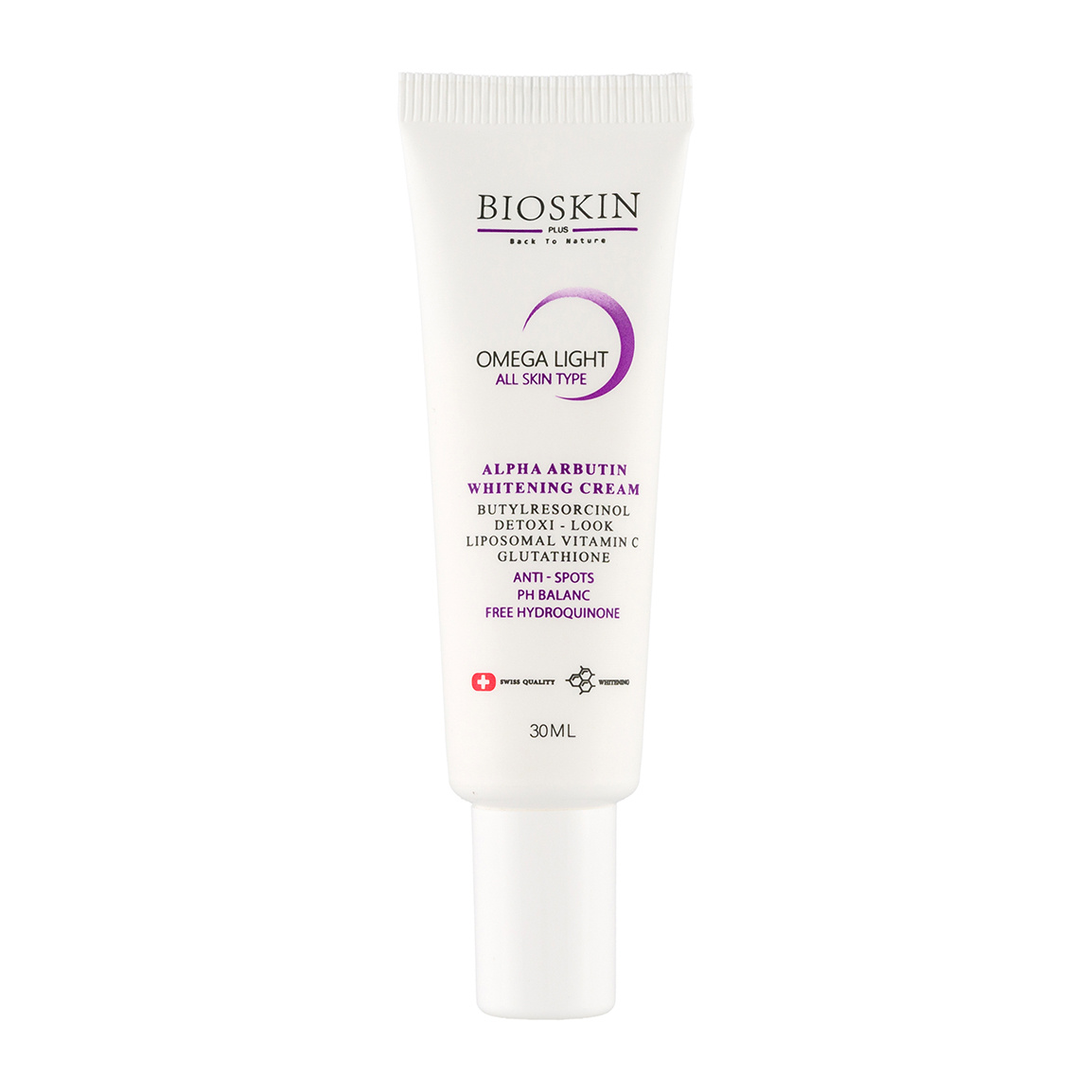 کرم روشن کننده پوست صورت مدل آلفا آربوتین حجم 30 میلی لیتر Bio Skin Alpha Arbutin Lightening Face Cream 30 ml