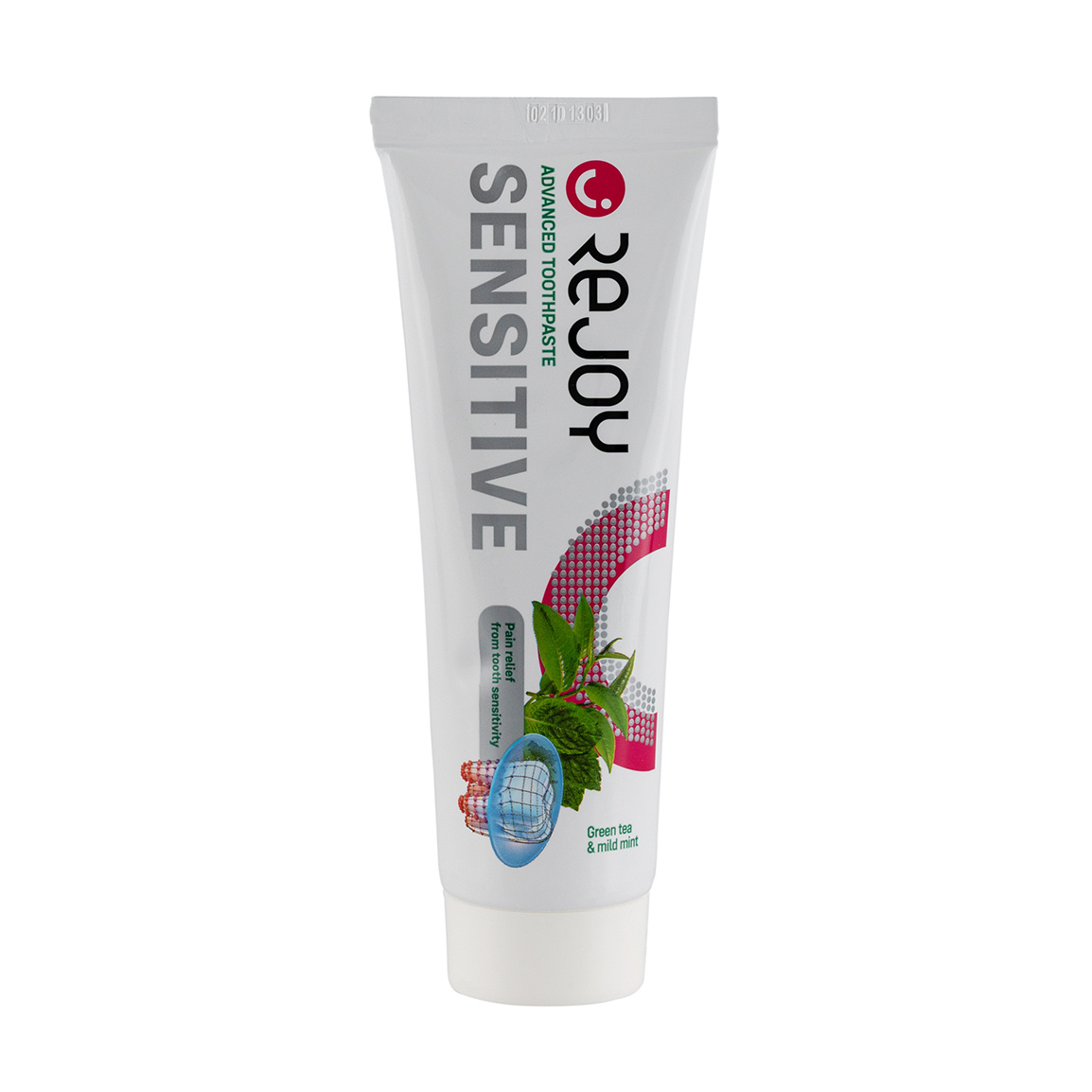 خمیر دندان مناسب دندان حساس با عصاره چای سبز و نعنا حجم 100 گرم Rejoy Green Tea And Mild Mint Sensetive Toothpaste 100 g