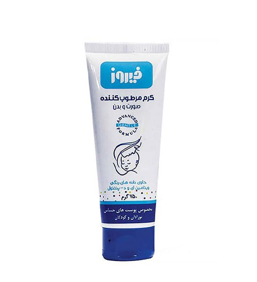 کرم مرطوب کننده صورت و بدن کودک 75میل Firooz Baby Moisturizing Face And Body Cream 75ml