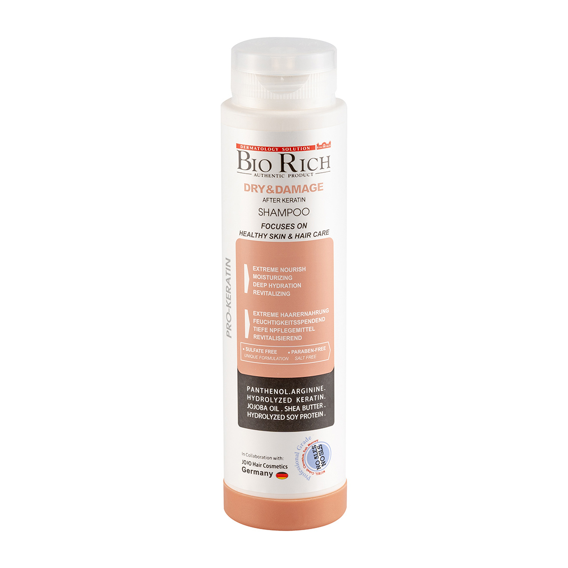 شامپو  پروتئین مناسب مو کراتین شده حجم 250 میلی لیتر Biorich Pro Keratin After Keratin Shampoo 150 ml