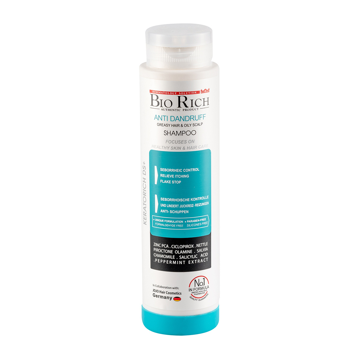 شامپو ضد شوره مدل Keratorich DS مناسب مو چرب حجم 250 میلی لیتر Biorich Keratorich DS Anti Dandruff Shampoo 250 ml