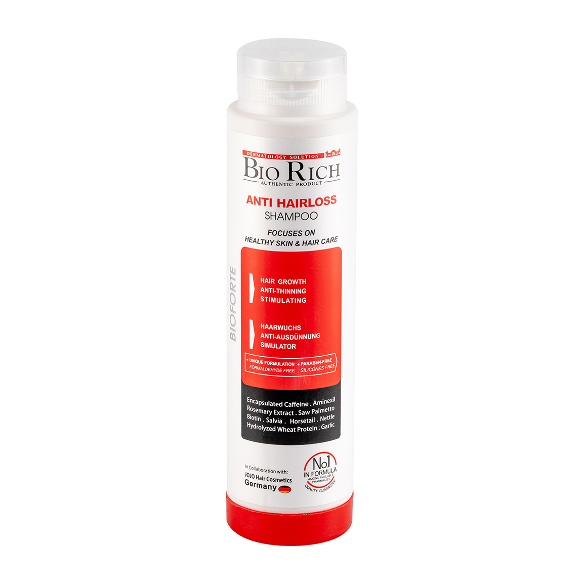 شامپو تقویت کننده و ضد ریزش مدل Bioforte حجم 250 میلی لیتر Biorich Bioforte Anti Hairloss Shampoo 250 ml