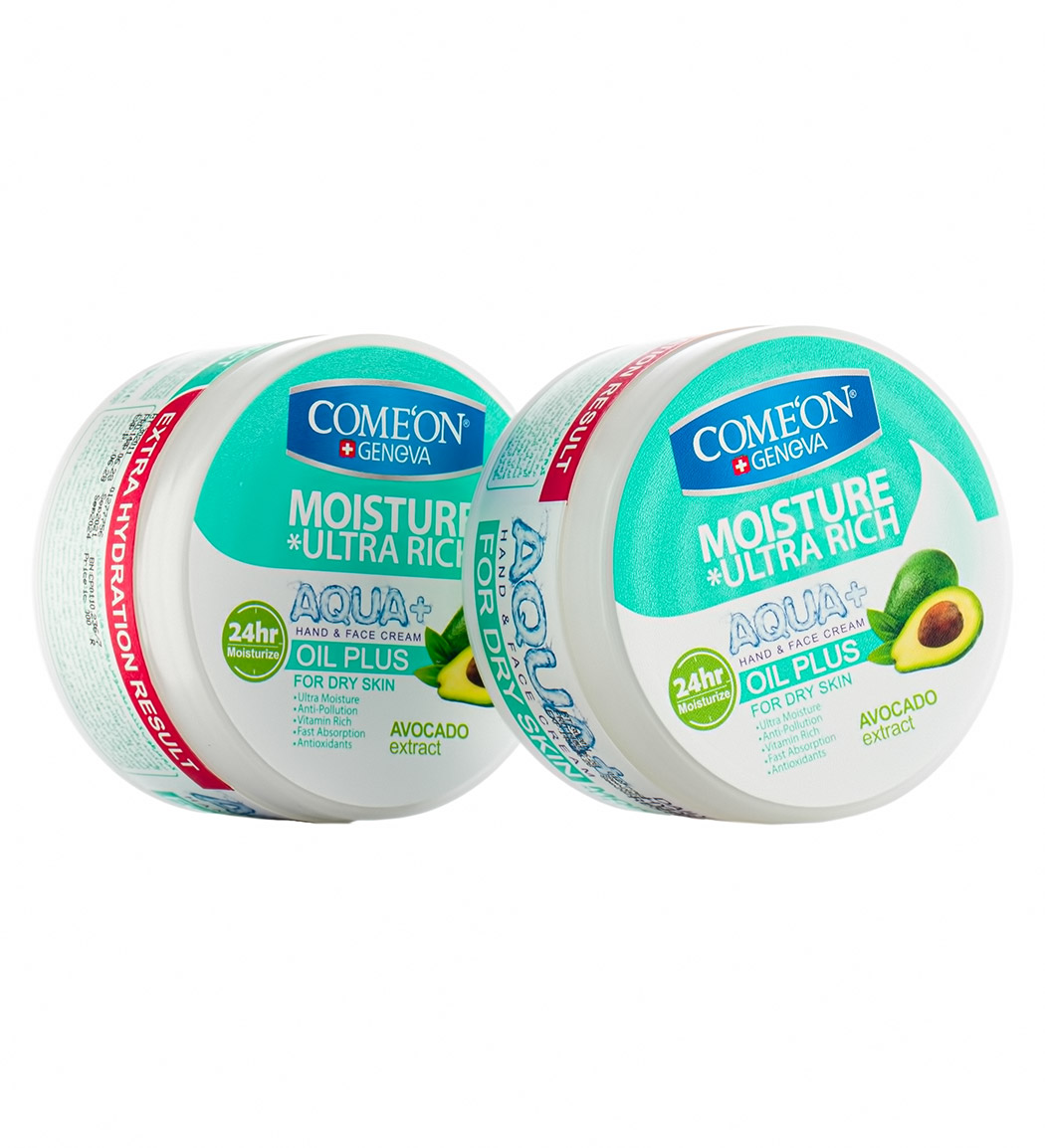 پک دو عددی کرم مرطوب کننده پوست خشک  240 میل Comeon Two Oil Plus Moisturizing 240ml Cream Pack
