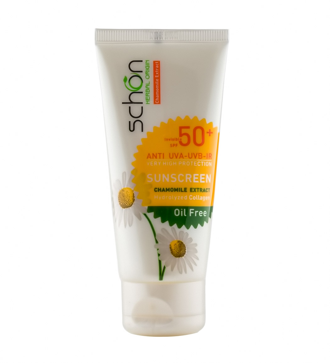 ضد آفتاب بدون رنگ فاقد چربی اس پی اف 50 Schon Oil Free Sunscreen