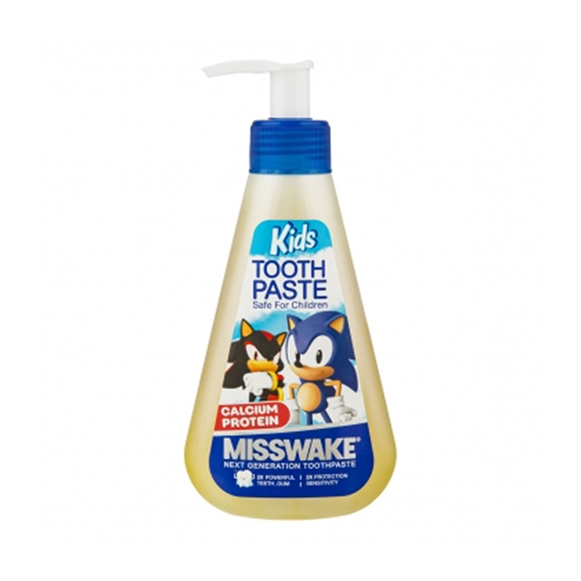 خمیر دندان ژله ای کودک طرح سونیک حجم 185 میلی لیتر Misswake Kids Sonic Toothpaste 185 ml